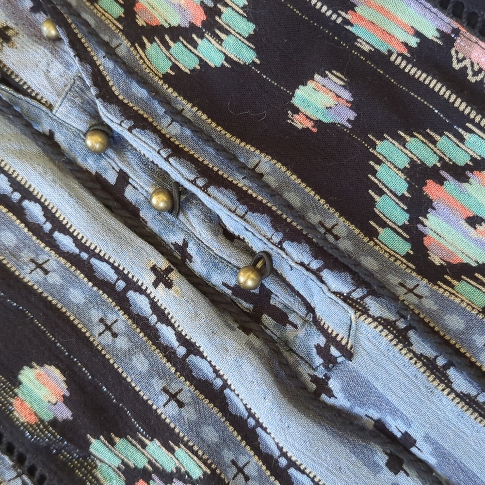 ANTHRO I Boho Western Winter Moon Tunic Woven Dress by Holding Horses, XSP - Picture 8 of 15